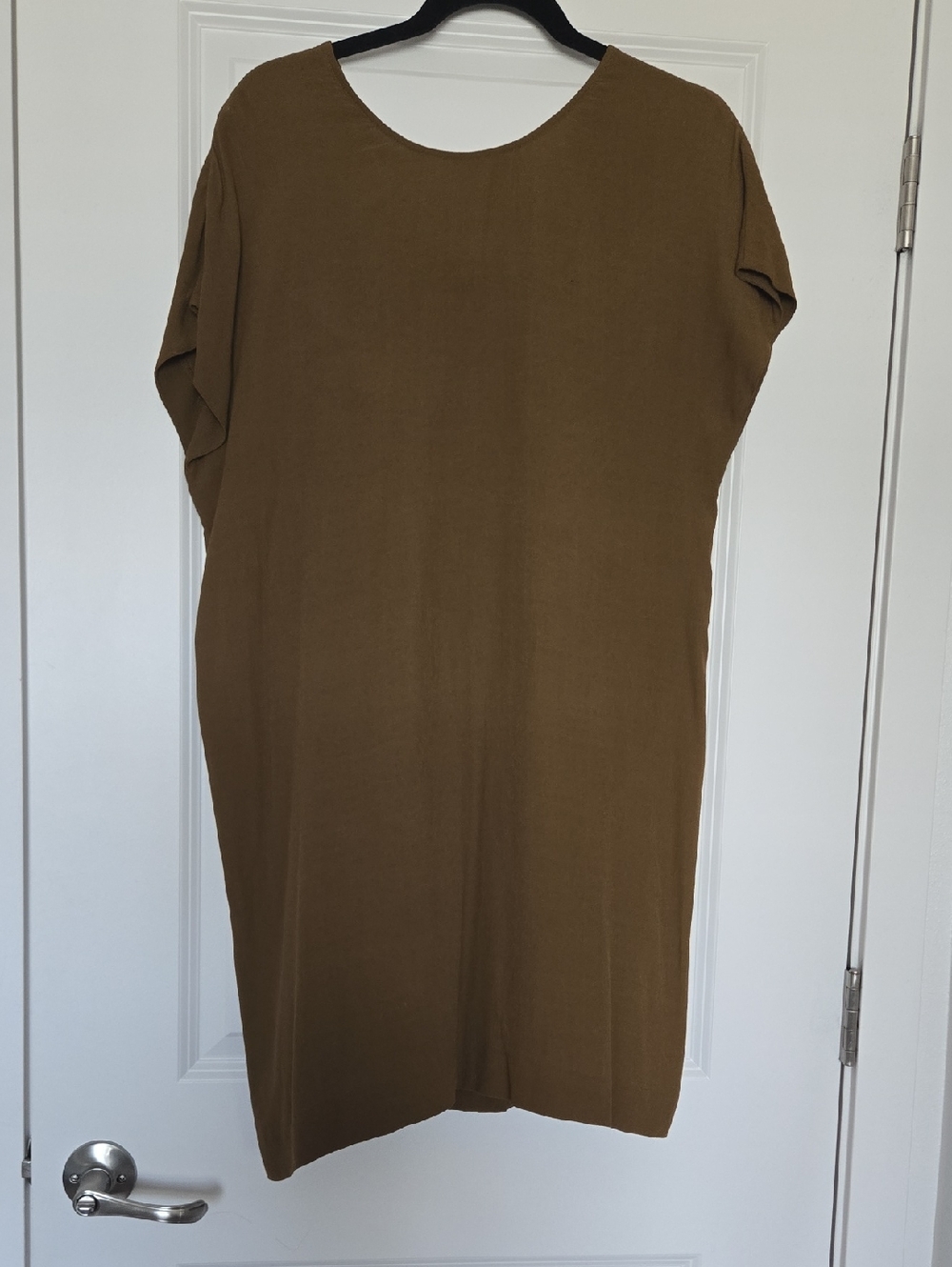 Madewell Olive-Tan Shift Dress